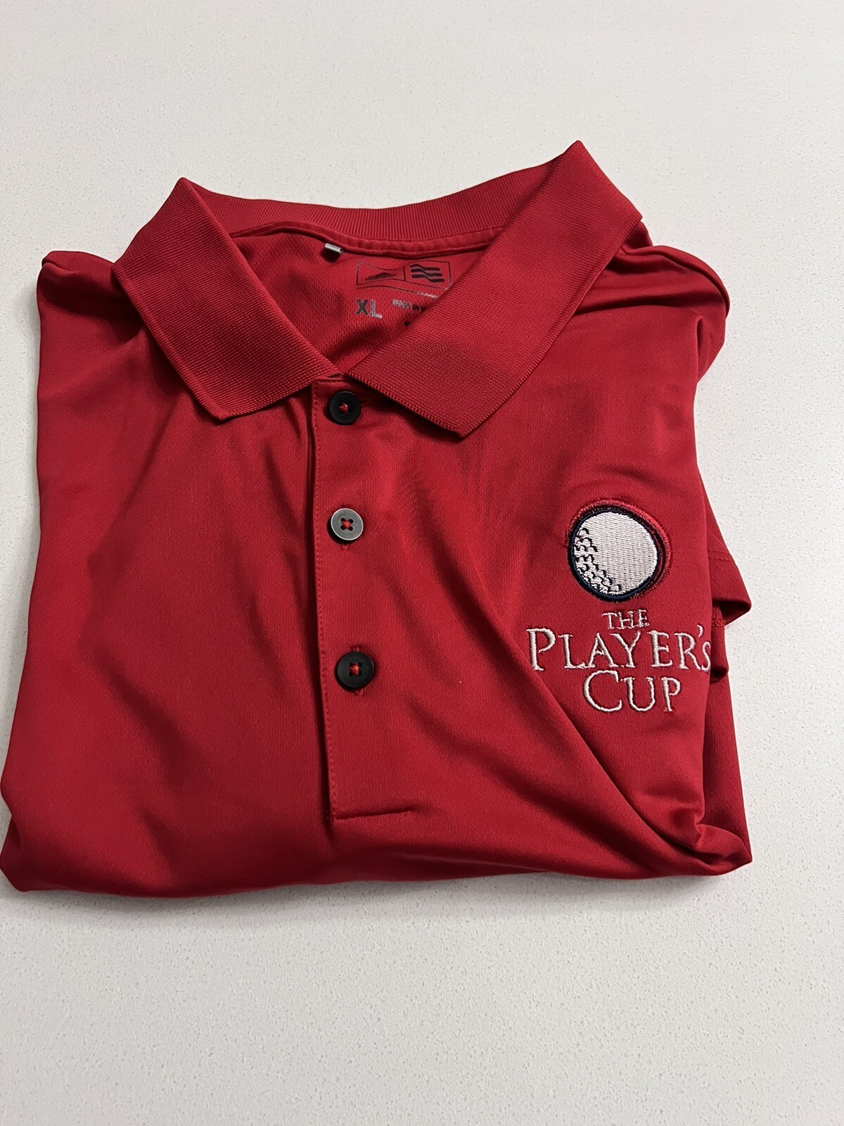 Adidas The Player’s Cup Golf Polo Shirt Mens XL Red