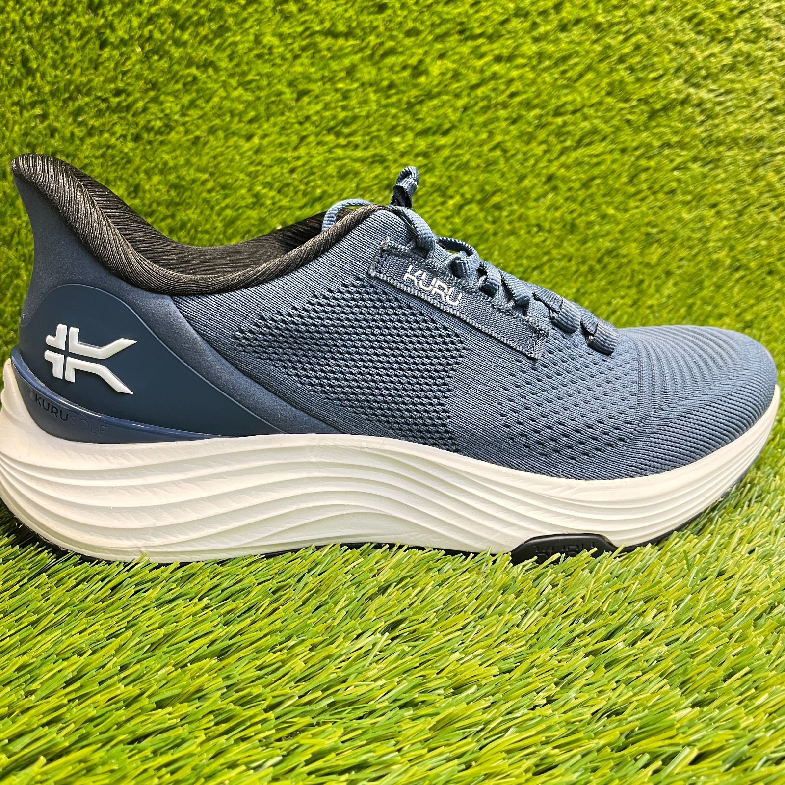 Kuru Atom 2 Mens Size 10 Blue White Athletic Running Walking Shoes Sneakers