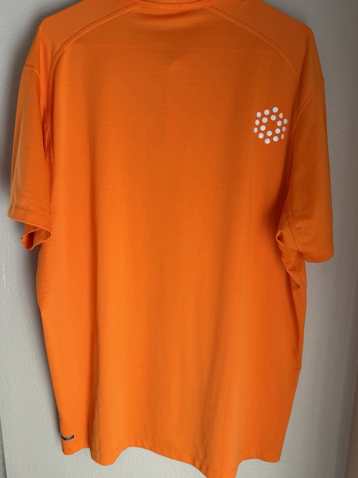 PUMA Men’s XL Orange Solid Polyester/Elastane Short Sleeve Polo Collared Logo