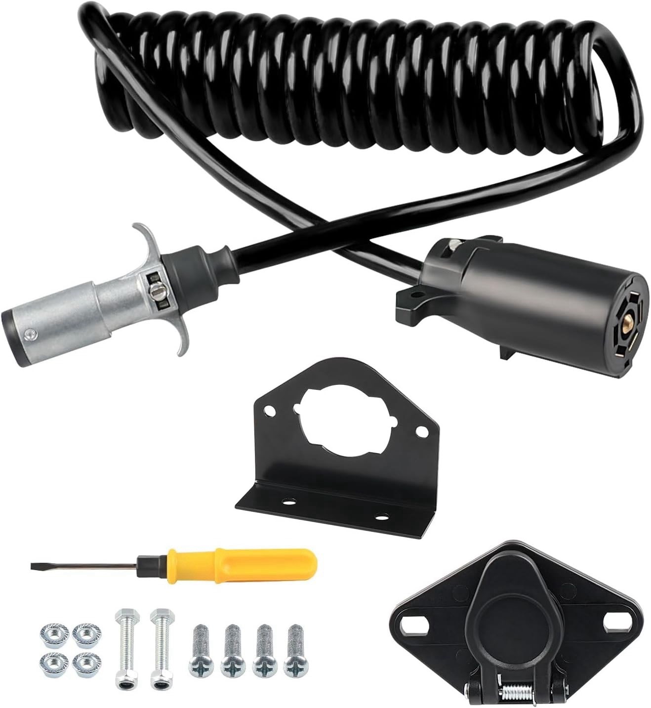 7 To 6 Trailer Wire Kit With Female Receptor 7 to 6 Pin Trailer Adapter Cable8ft