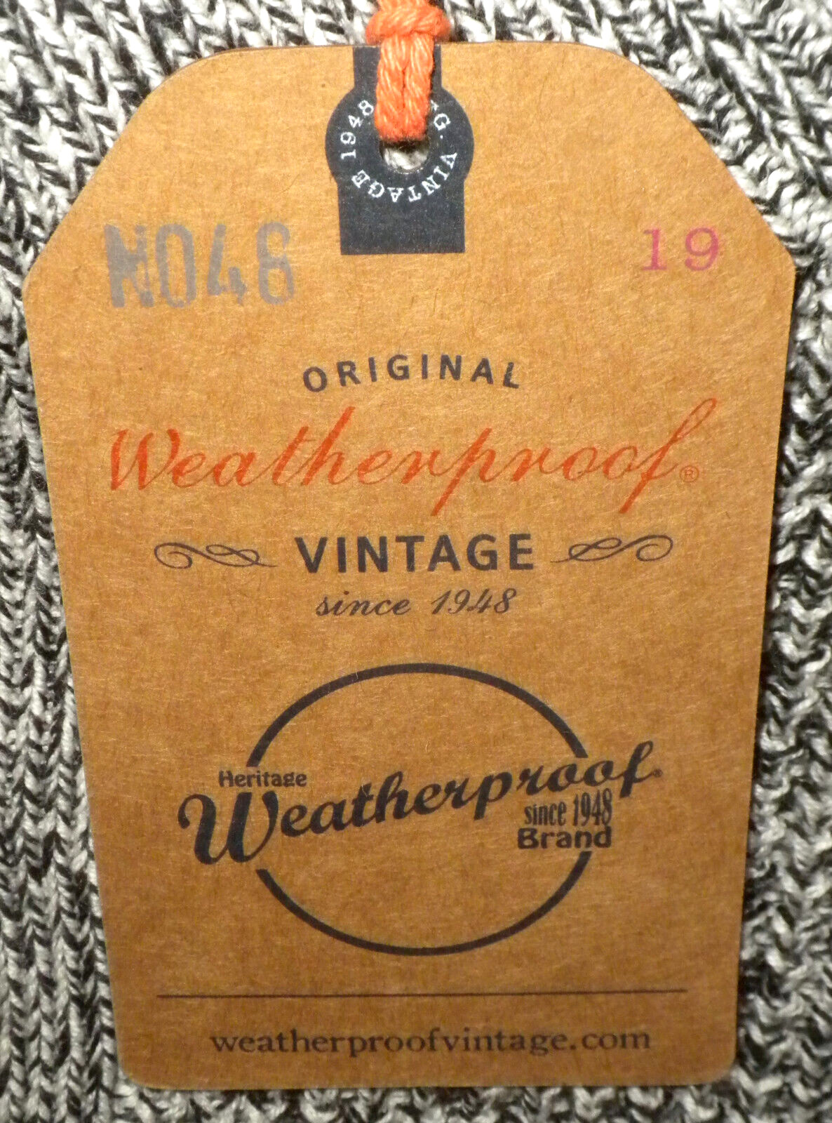 Weatherproof Men’s Black Ivory Marl Quarter Button Pullover Sweater Size S