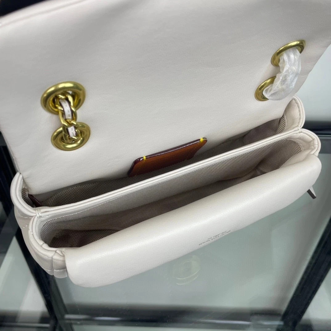 Coach Tabby Shoulder Bag 20 Quilted CP149 Chalk White