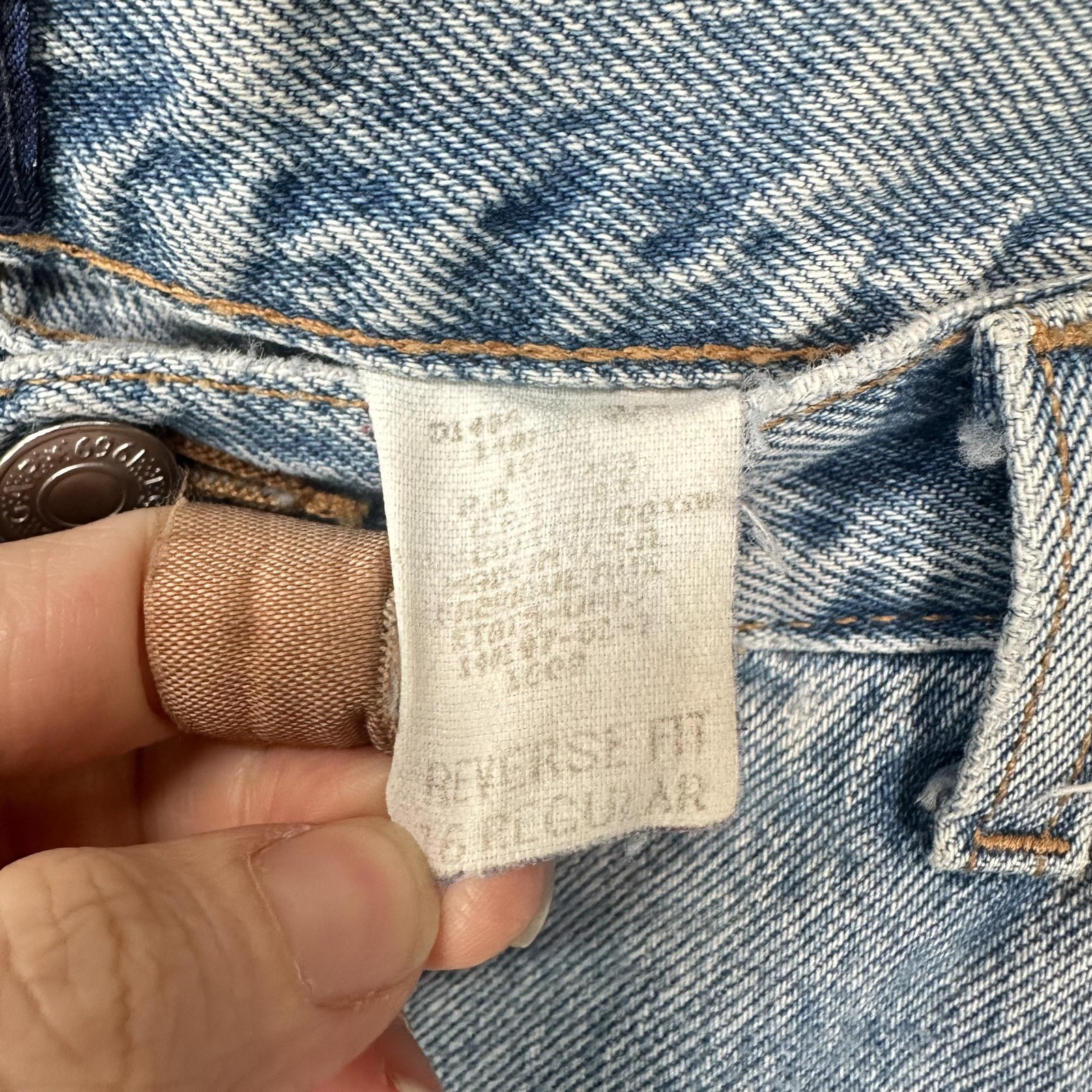 Vintage Gap Mom Jeans Womens 16 Blue Reverse Fit High Rise Relaxed 32×29 Denim