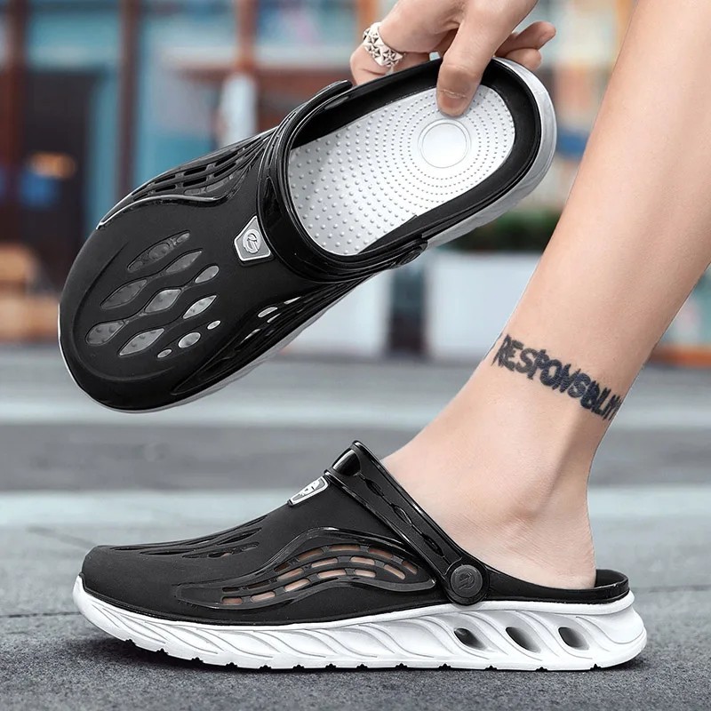 Summer Beach Jelly Shoes Men Women Soft Bottom Sandals Garden Clogs Slides