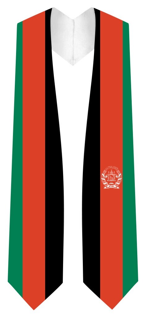Afghanistan Graduation Stole – Afghanistan Flag Sash