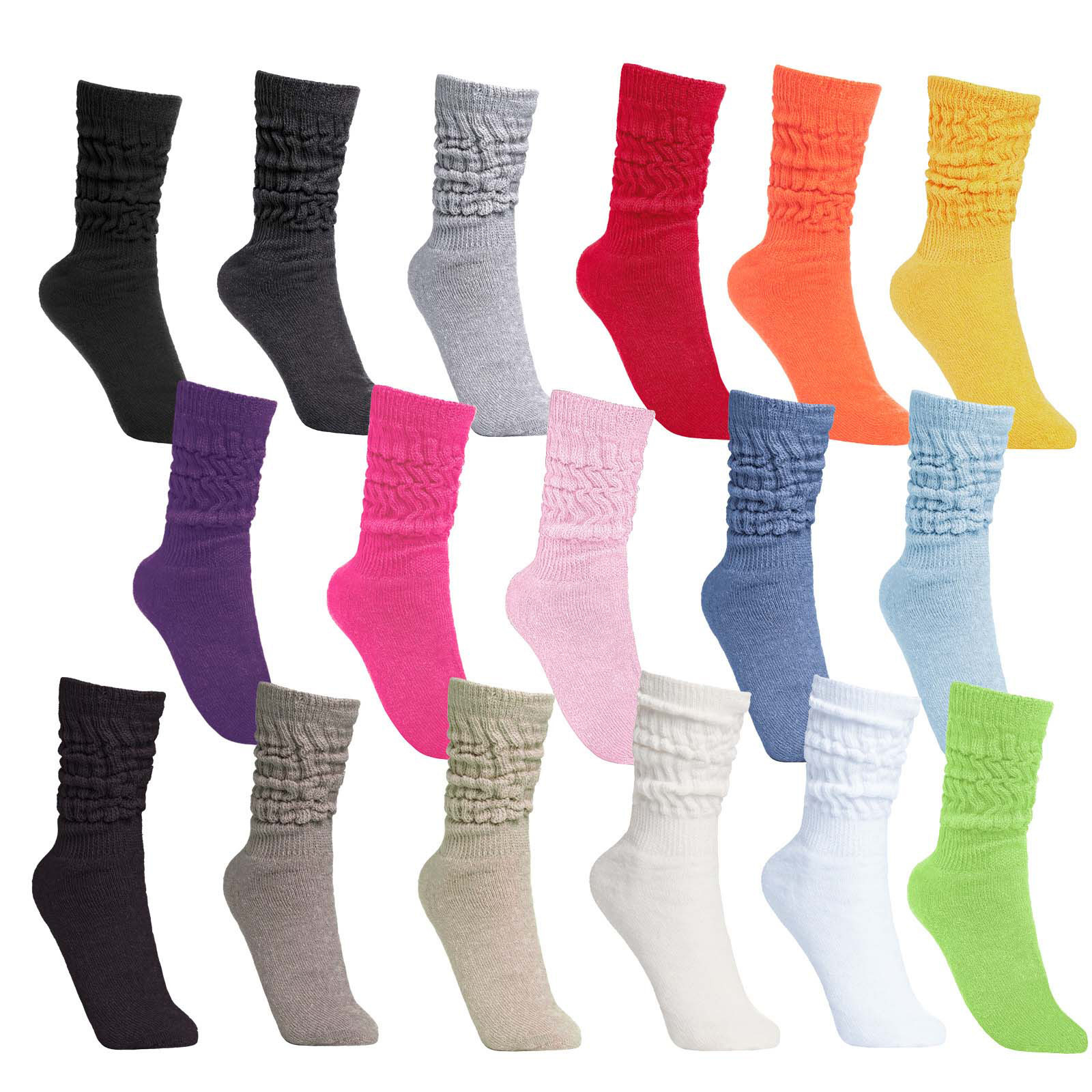BRUBAKER Womens Mens Fitness Yoga Dance Workout Exercise Sport Gym Slouch Socks