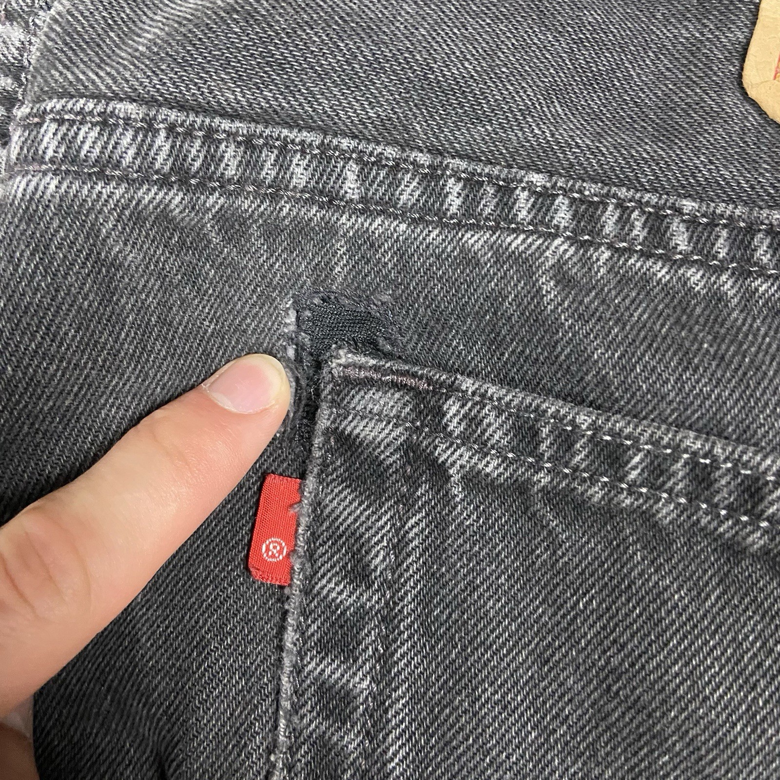 Vintage Levi’s 505 Jeans Size 36×32 Black Denim Classic Straight Leg Fit