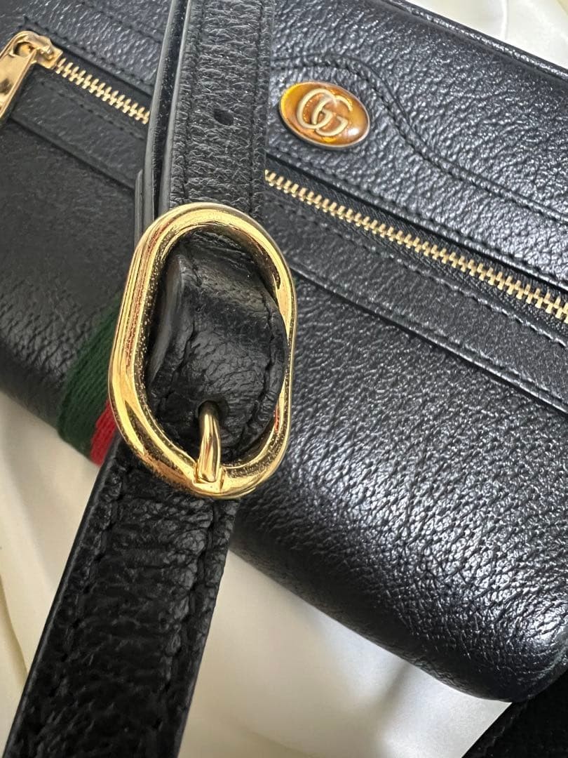 GUCCI Ophidia GG Shoulder Bag Black with Box Gift Present 0614b
