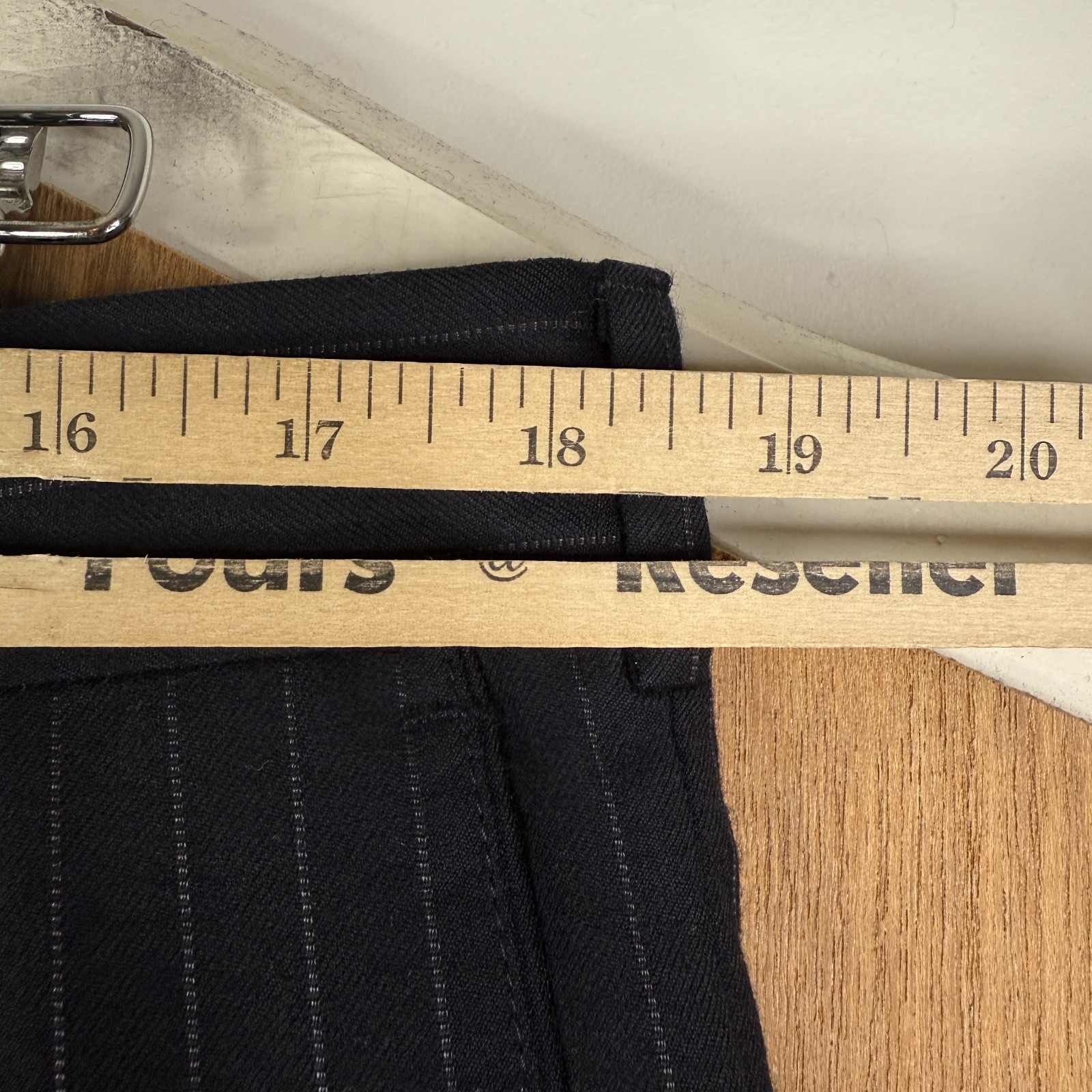 Coppley Suit Mens 42L Navy Blue Pinstripe 3 Button Ermenegildo Zegna Cloth 36×30