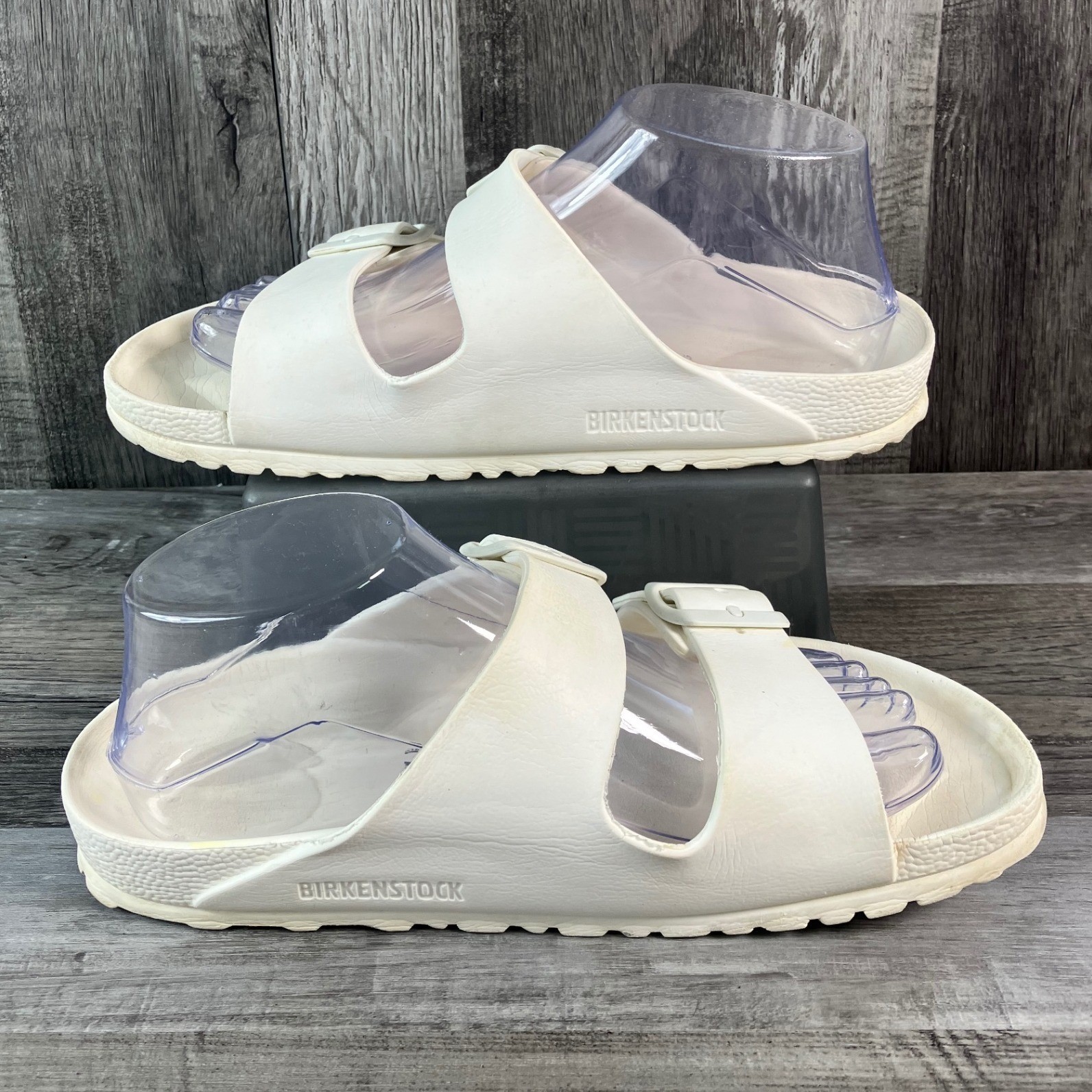 Birkenstock Arizona EVA White Waterproof Slide Sandals Women 7 Men 5 EU 38