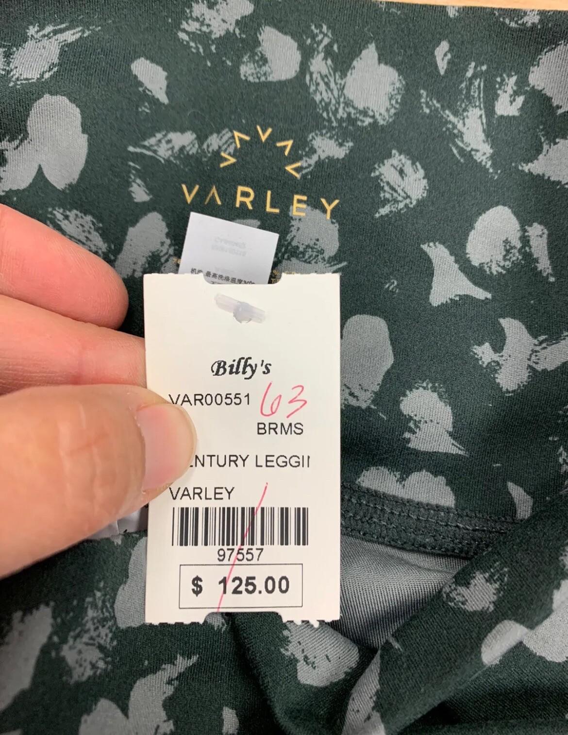 Varley Century Legging Broken Mini Spot Green Size XSmall BNWT