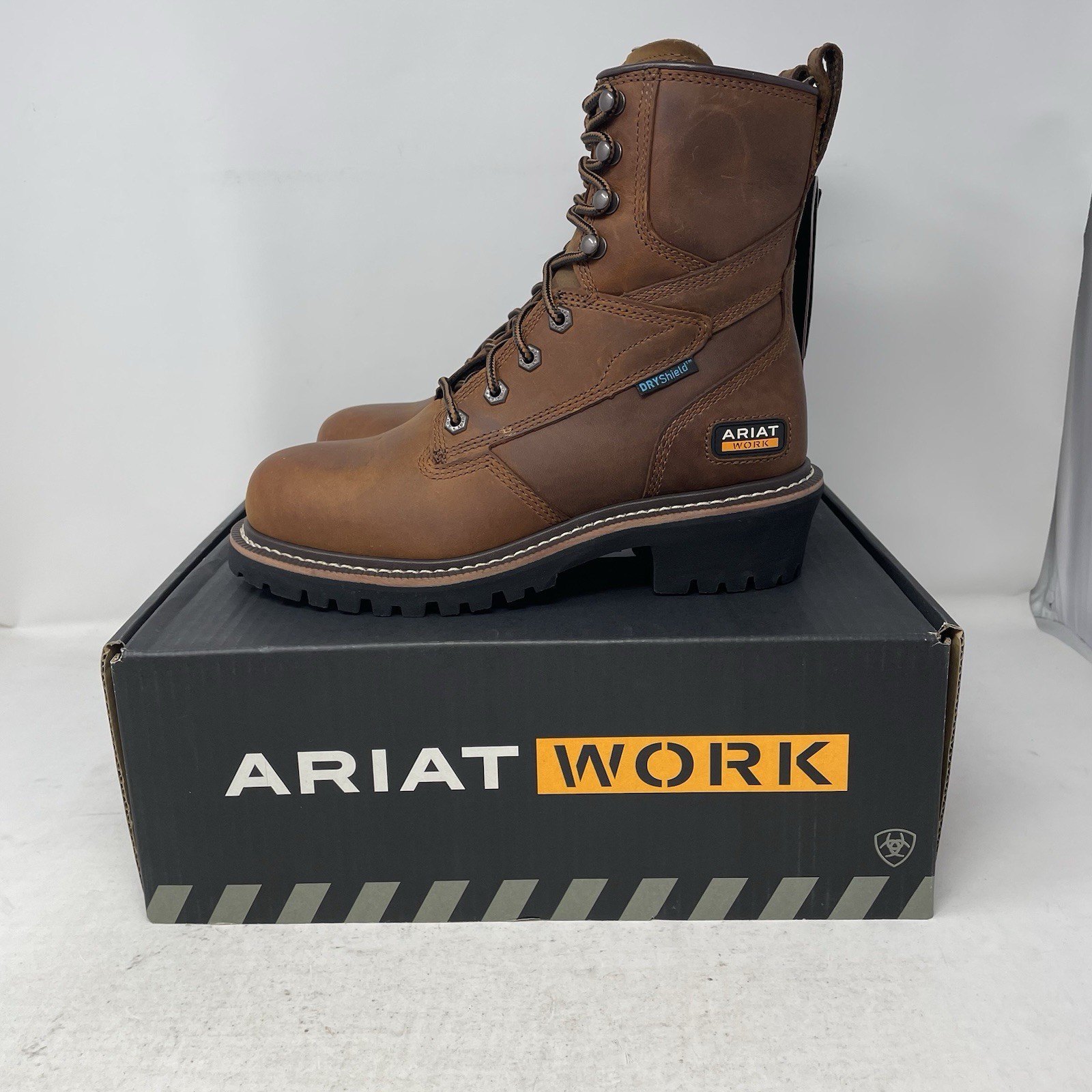 Ariat Logger Shock Shield H2O Soft Toe Boots Copper Brown Men’s Size 5.5D