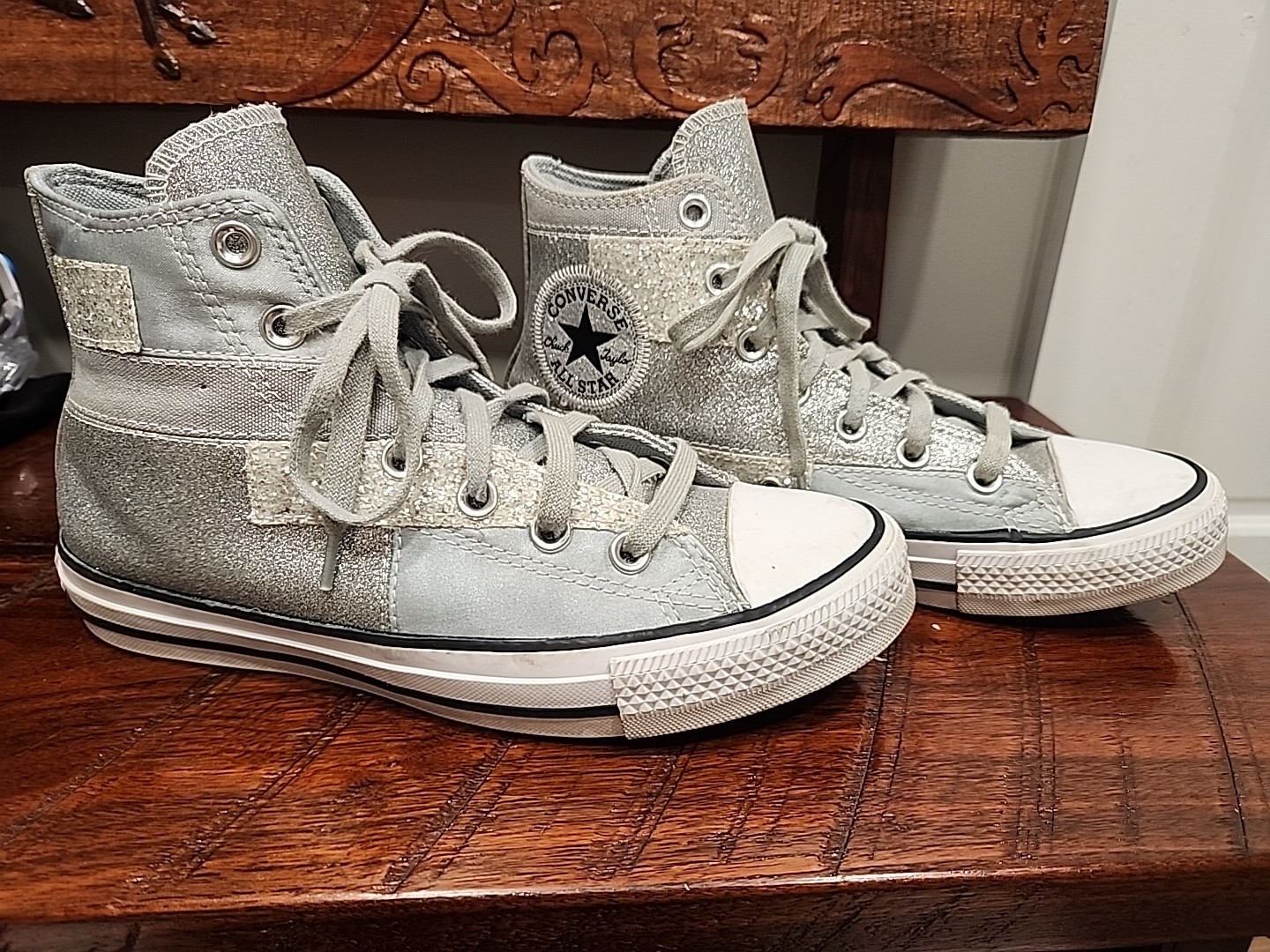 Converse All Star Chuck Taylor Ash Stone Glitter 569426C Grey Glitter size 7
