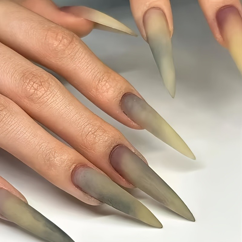 Punk-style Comfortable Press-on Gothic Dark Artistic Punk Style Nail Accessories