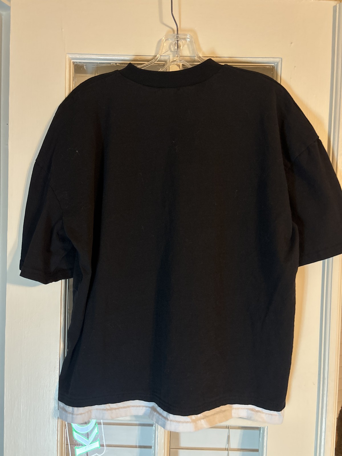 Comme Original Angel Cherub Dove Graphic Black T-Shirt Streetwear