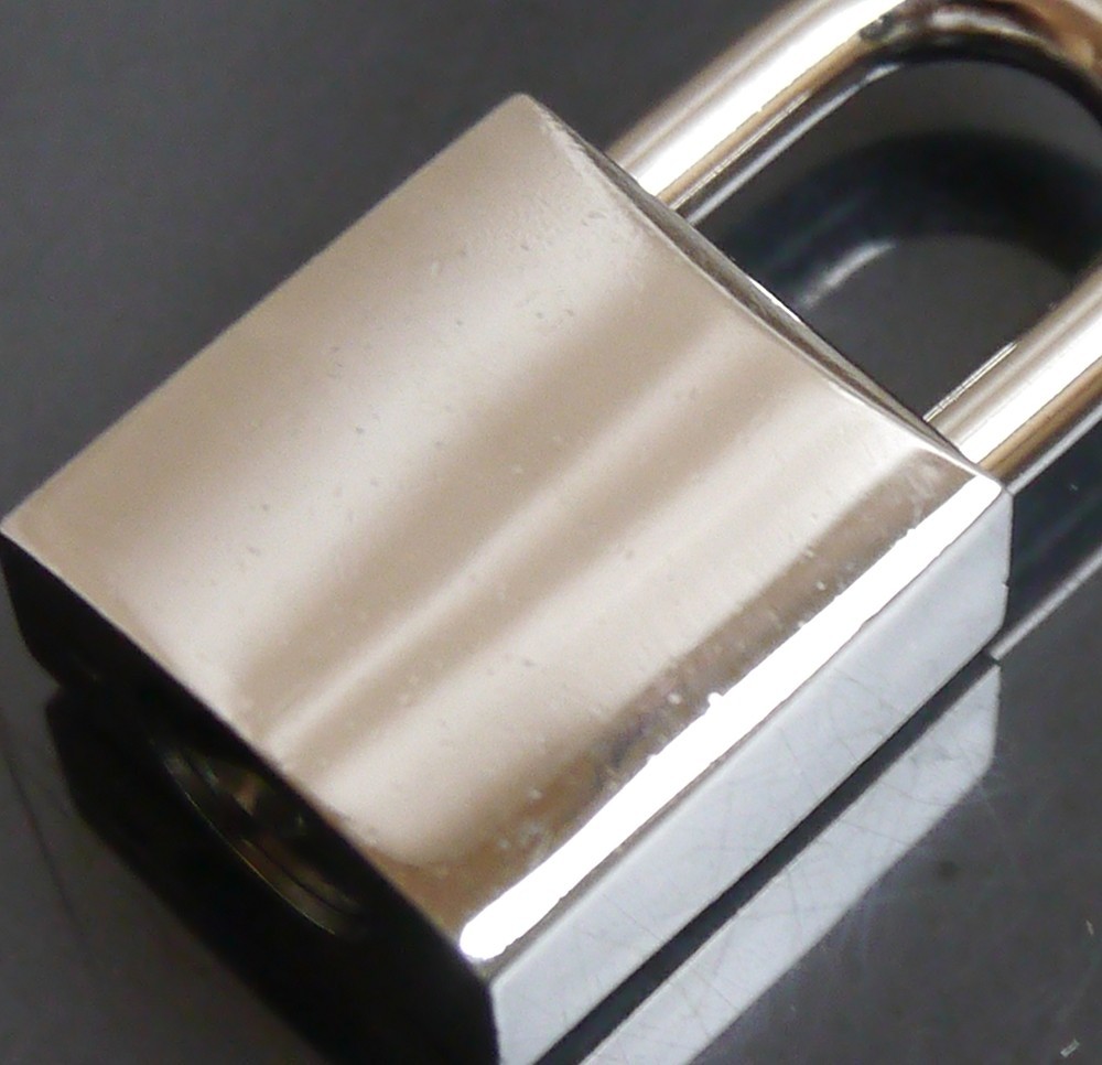Authentic Christian Dior padlock Metallic #546