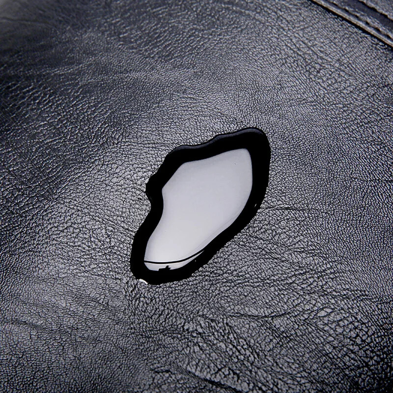Leather Backpack for Teenage Boys Men Casual Daily School Travel Shoulder Bag