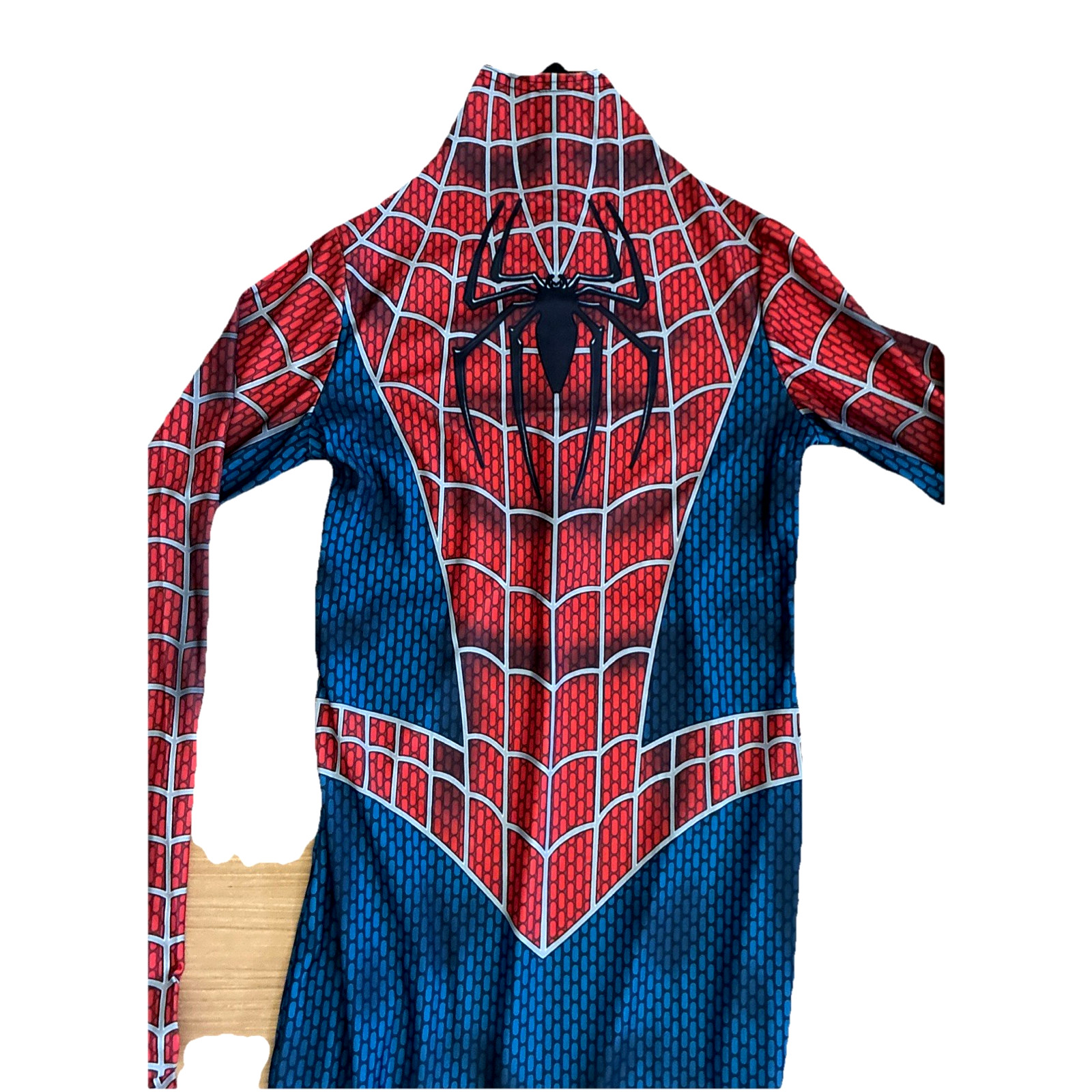 Spider-Man Size L Stretch Spandex Full Jumpsuit Adult/Kids Halloween Costume NEW