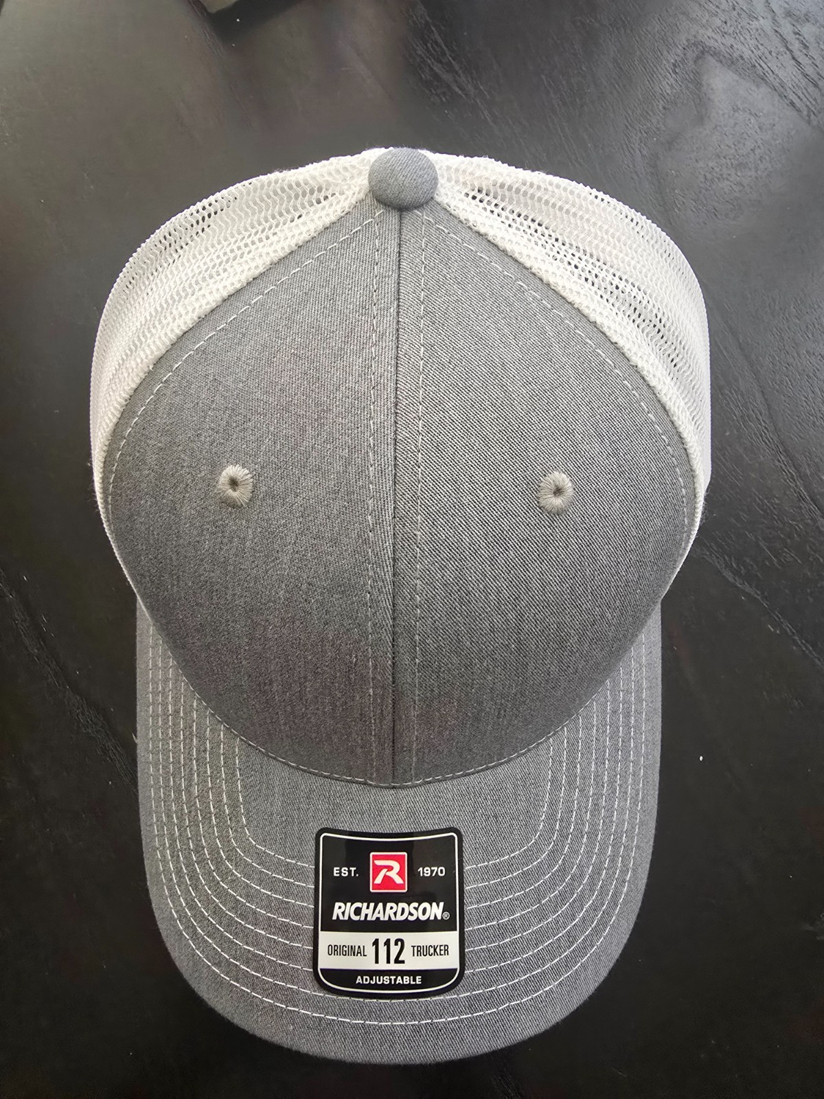 Richardson 112 Trucker Snapback Cap – Black