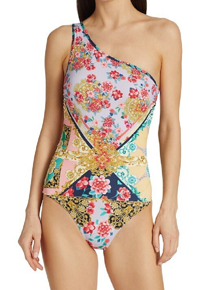 Johnny Was Raina One-Shoulder One Piece Swimsuit – CSW1722-Y
