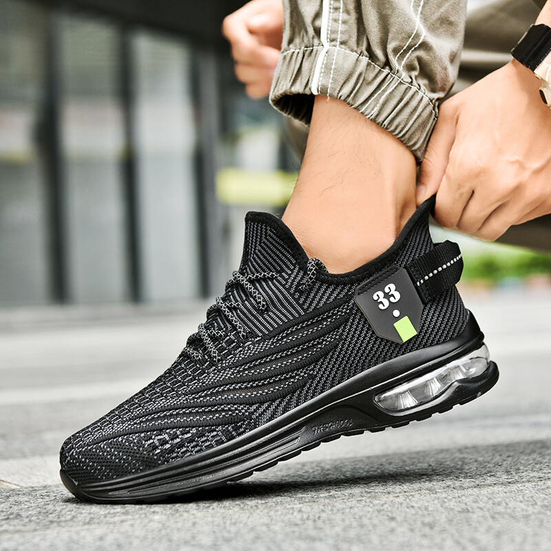 Breathable Running Sneakers— Lightweight Unisex Mesh Trainers Walking Tennis Gym