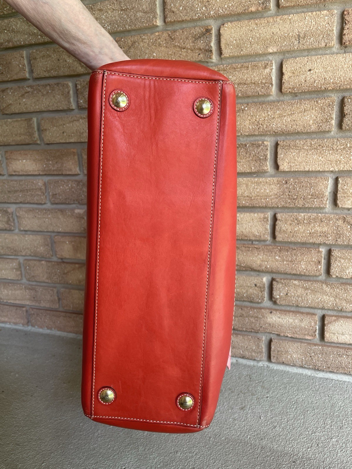 Vintage Y2K Coach Madeline Leather Turnlock Tote