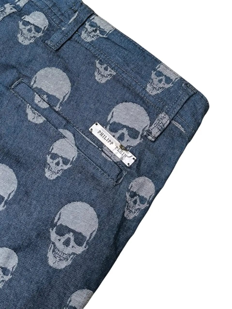 Phillipp plein denim straight skulls retro