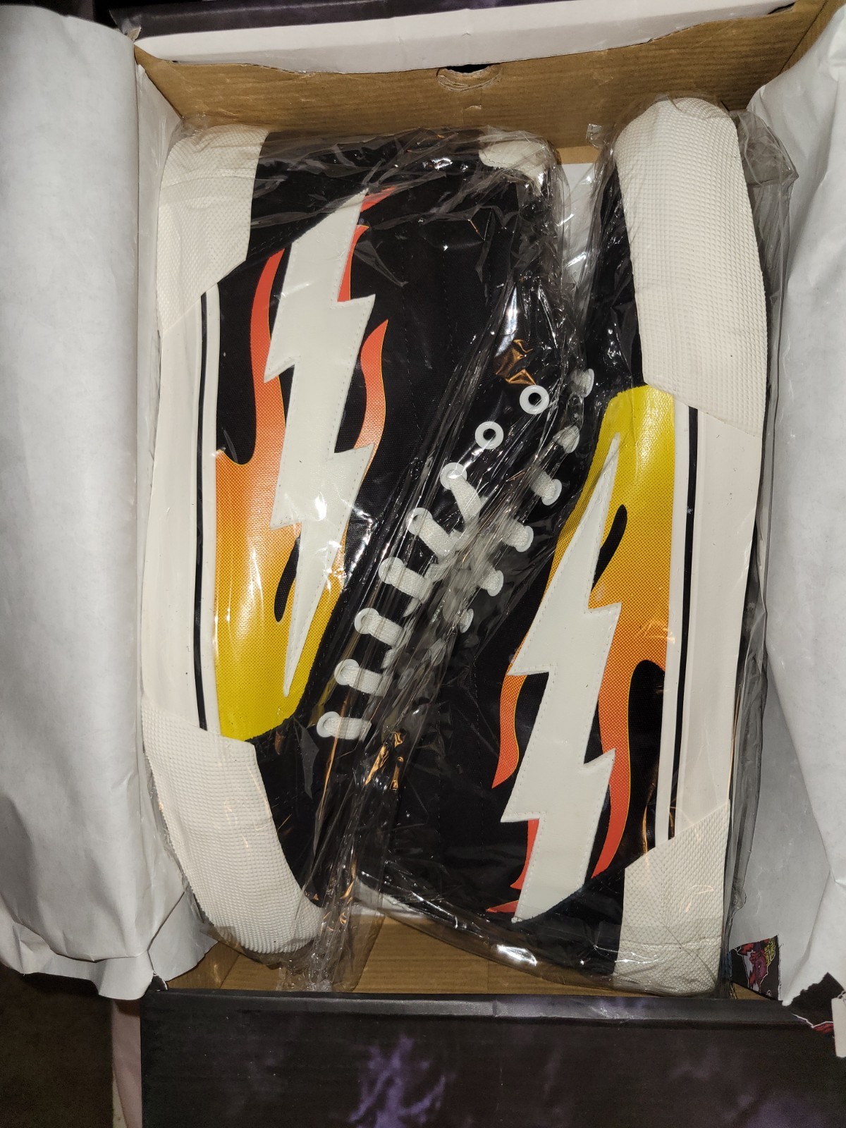 Authentic Revenge X Storm Vol. 2 High-Top Black Flame Men’s Size 13 New in Box