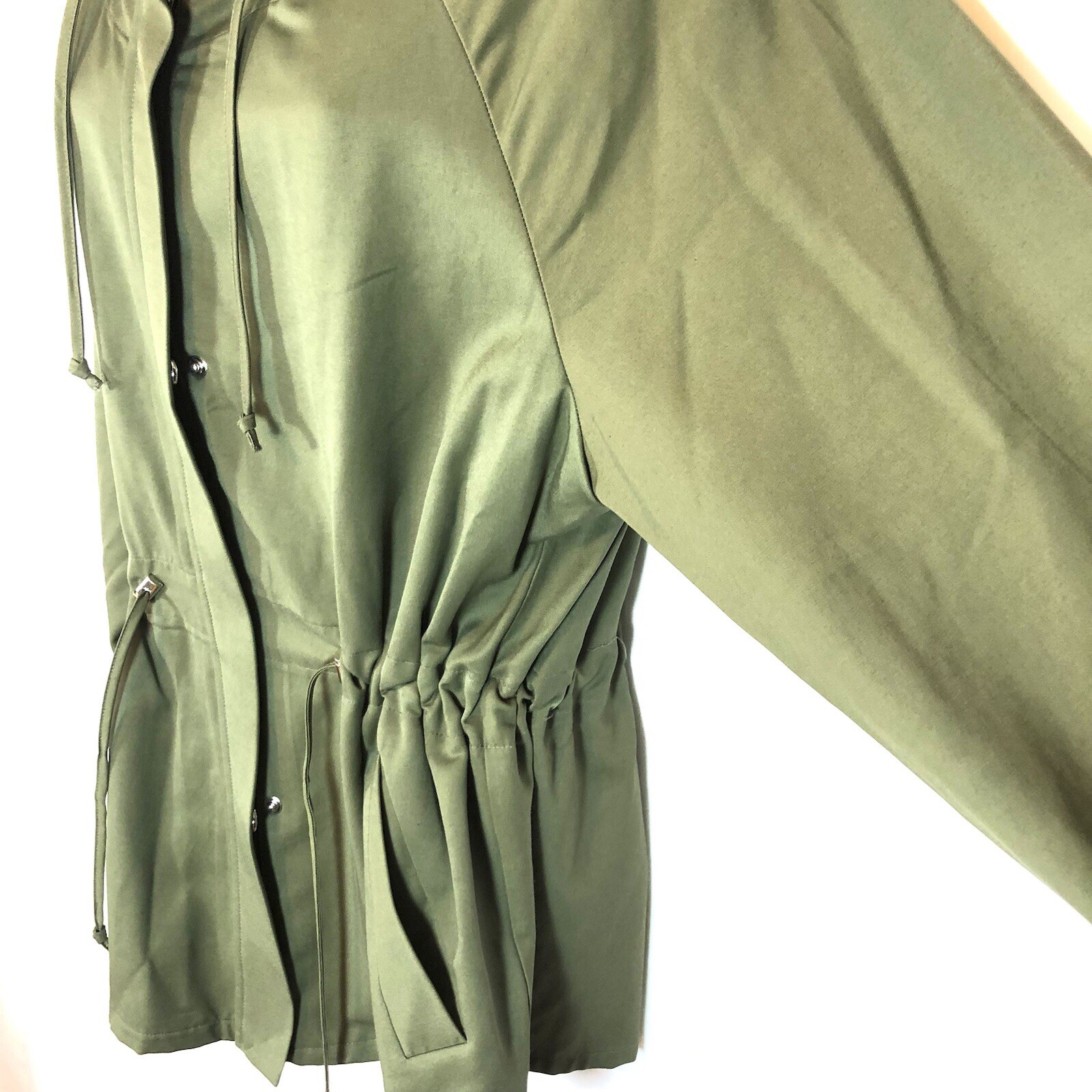 ELIZABETH and JAMES Army Green Utility Jacket – S