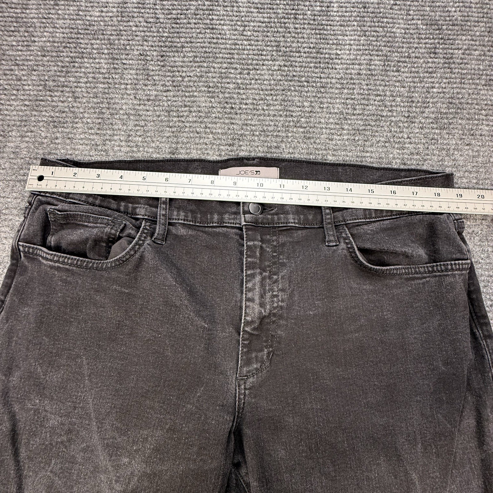 Joe’s Jeans Mens 38×31 Black Washed Marble Straight Fit Denim