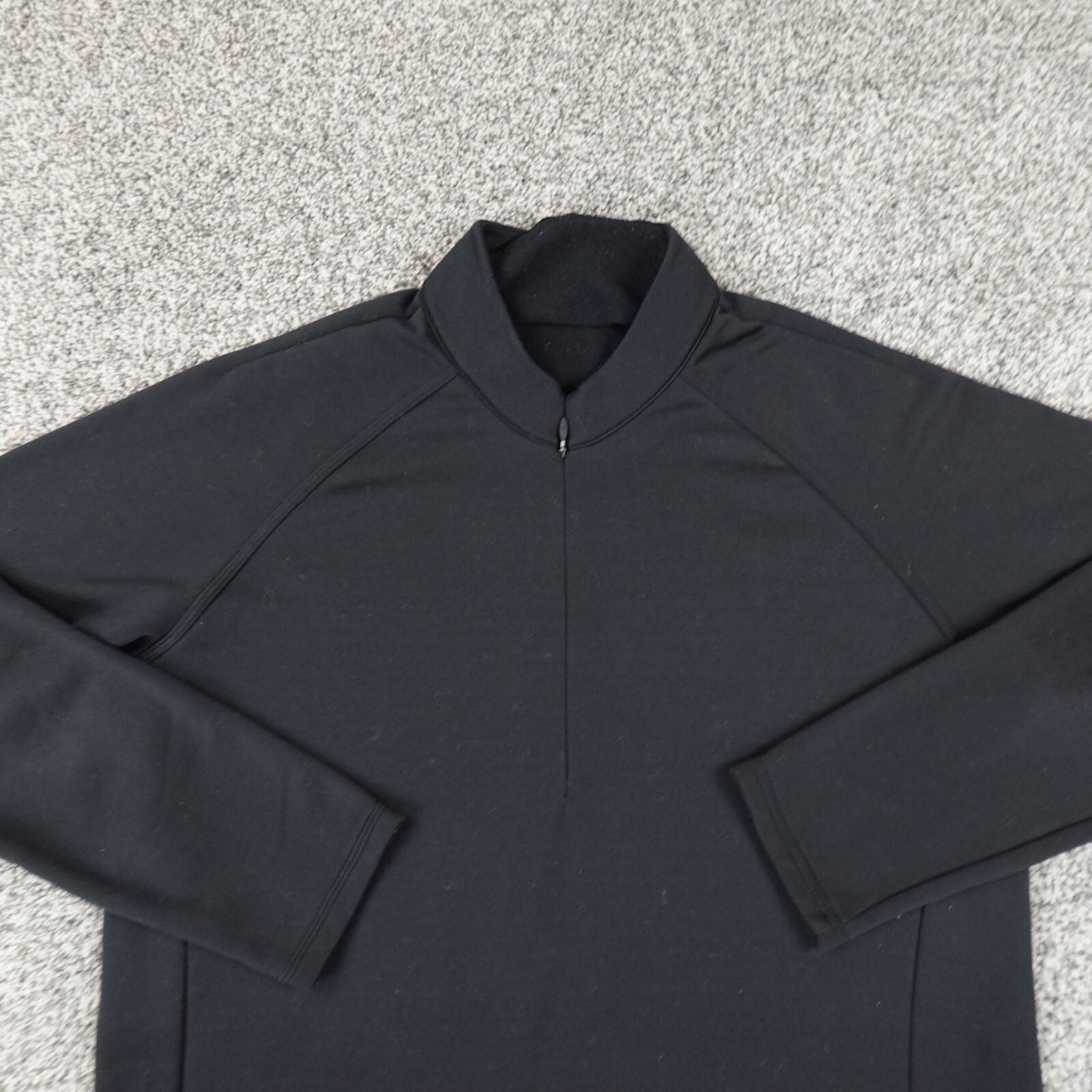 Adidas Sweatshirt Mens XL Black Golf Climalite Pullover Zip Performance Sweater