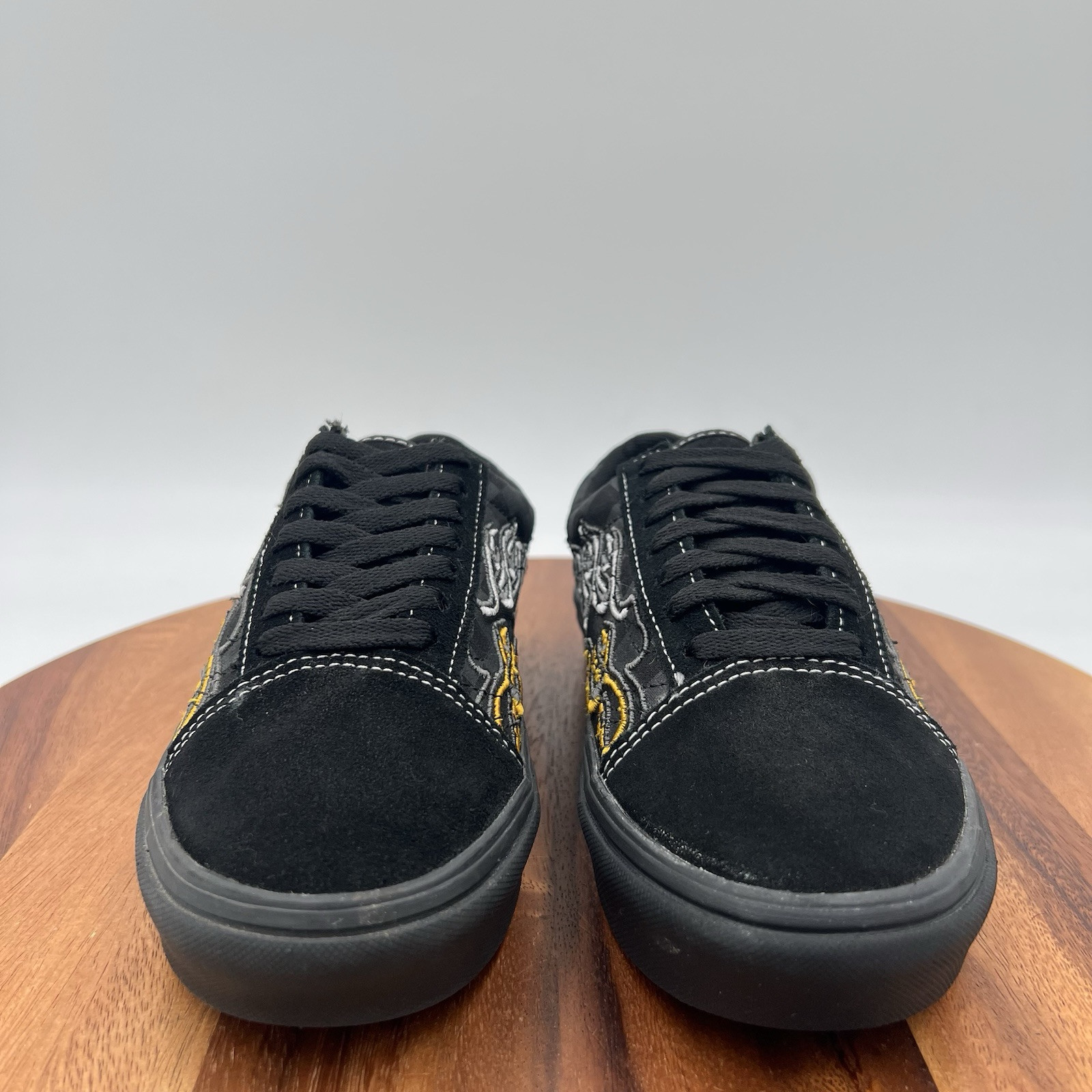 Vans Mens ComfyCush Old Skool ‘ignition’ Black Sneakers Shoes USw’s:5.5/USm’s:4