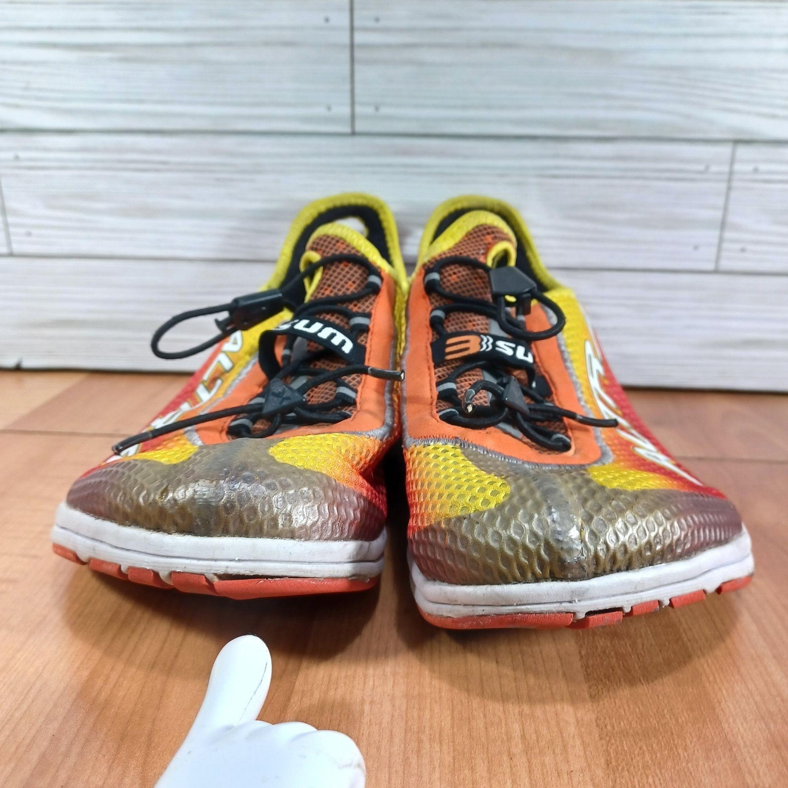 Altra 3Sum Shoes Mens Size 10 Contour Footbed Orange Running Low Top Zero Drop