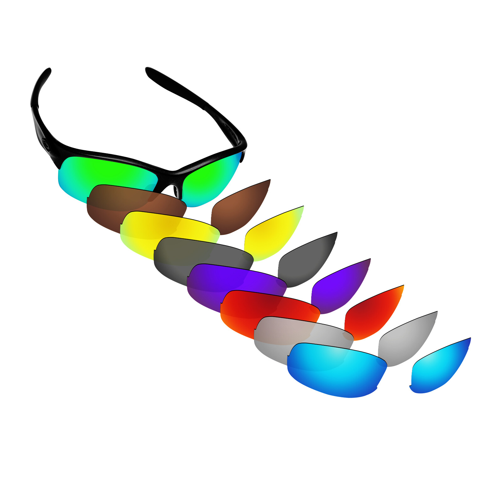 Hawkry Polarized Replacement Lenses for-Oakley Commit SQ Sunglass – Options