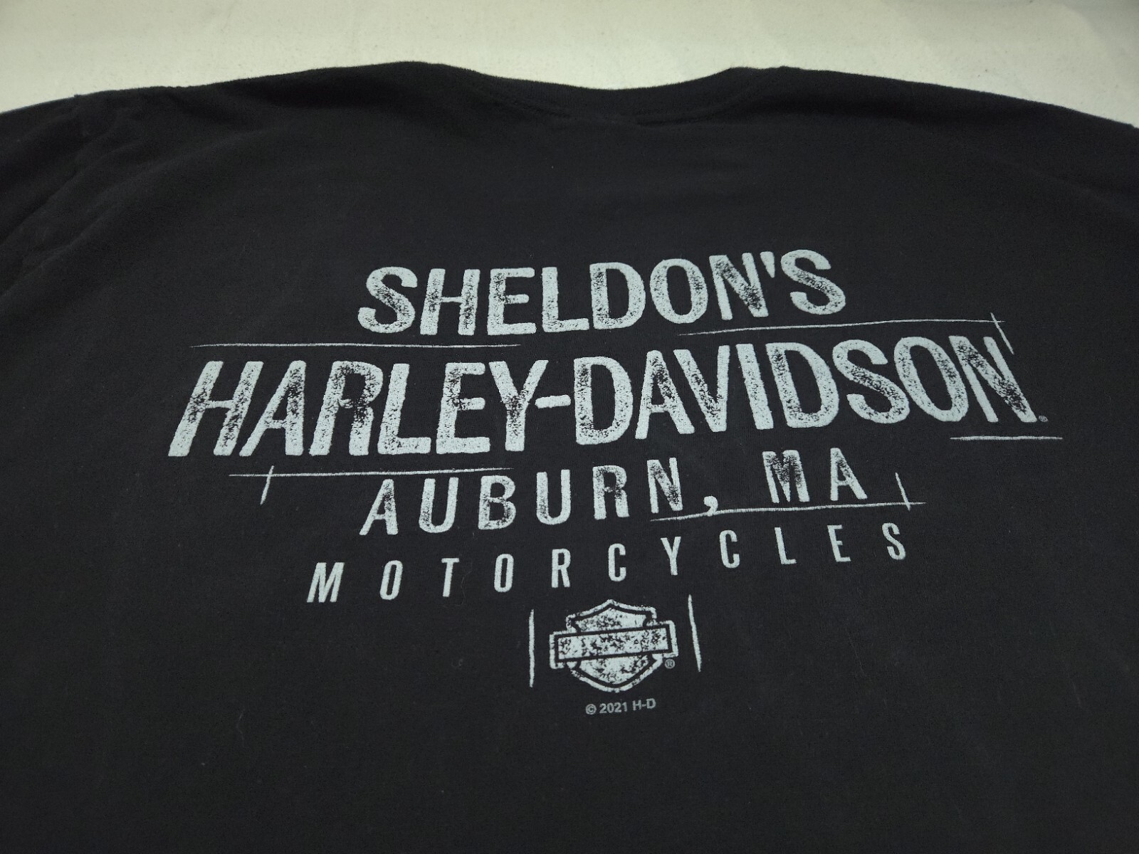 Harley Davidson Shirt Mens 2XL Black Freedom Trike Auburn MA Graphic Tee USA