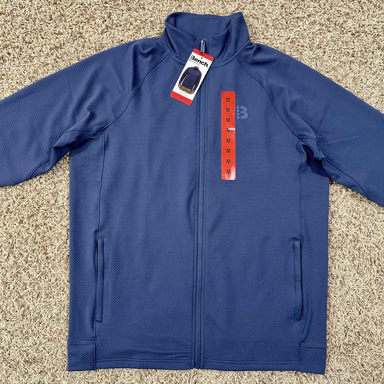 Bench Men’s Moisture Wicking Performance Jacket Blue, Size Medium (New)