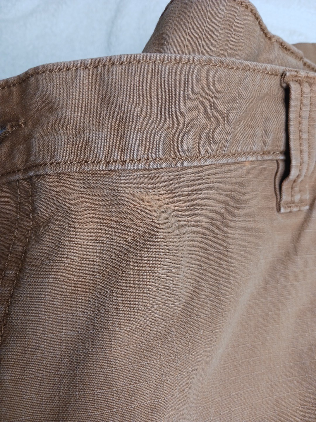 Carhartt Utility Carpenter Shorts Side Button Pocket Loop Men US 42 Orange-Brown