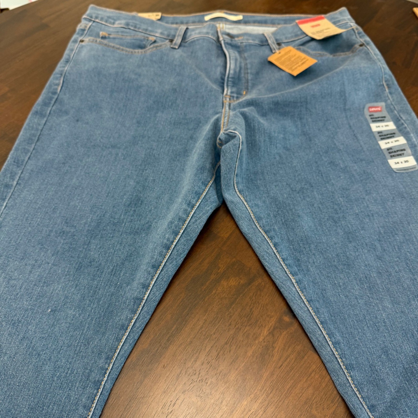 Levis 311 Shaping Skinny Jeans Blue Mid Rise Stellar Stretch 34 (36×30)