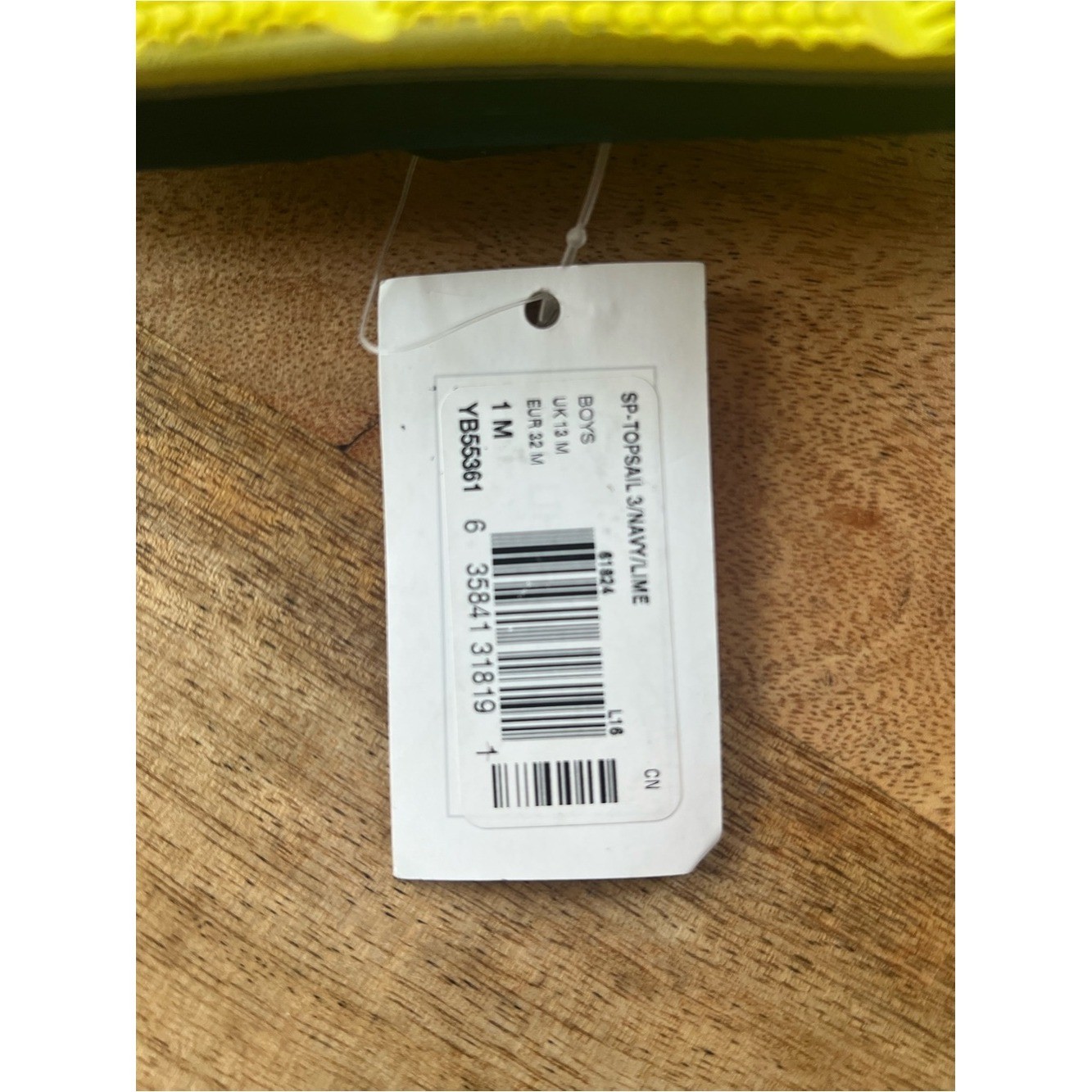 Sperry Navy & Neon Yellow Logo Flip Flops