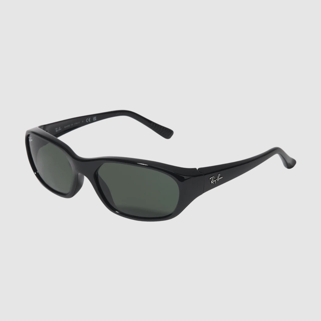 Ray-Ban DADDY-O II Polished Black Frame Green Classic G-15 Lenses