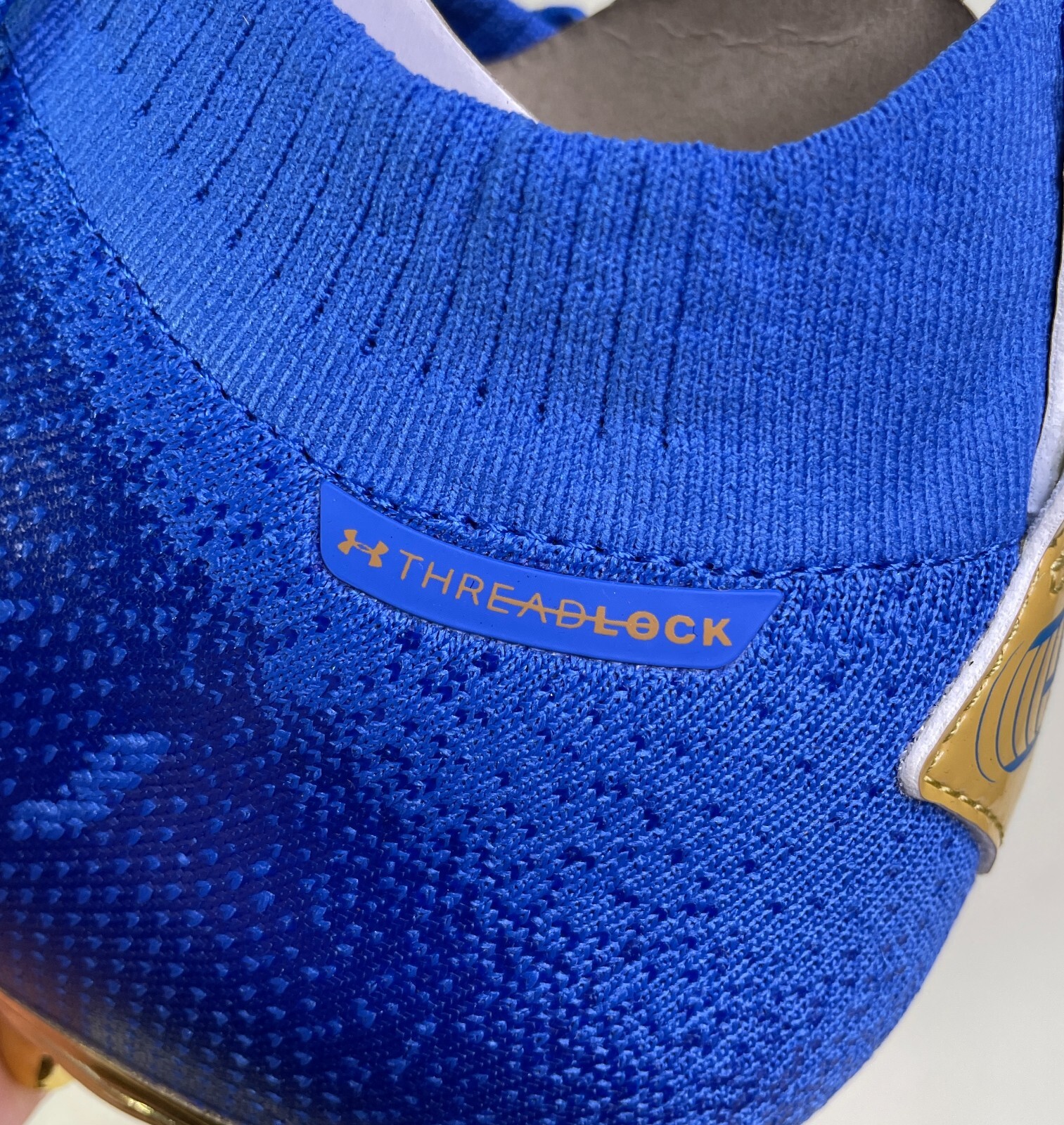 Under Armour Spotlight Lux MC Blue Gold Football Cleat Size 9.5-14 (3023960-403)