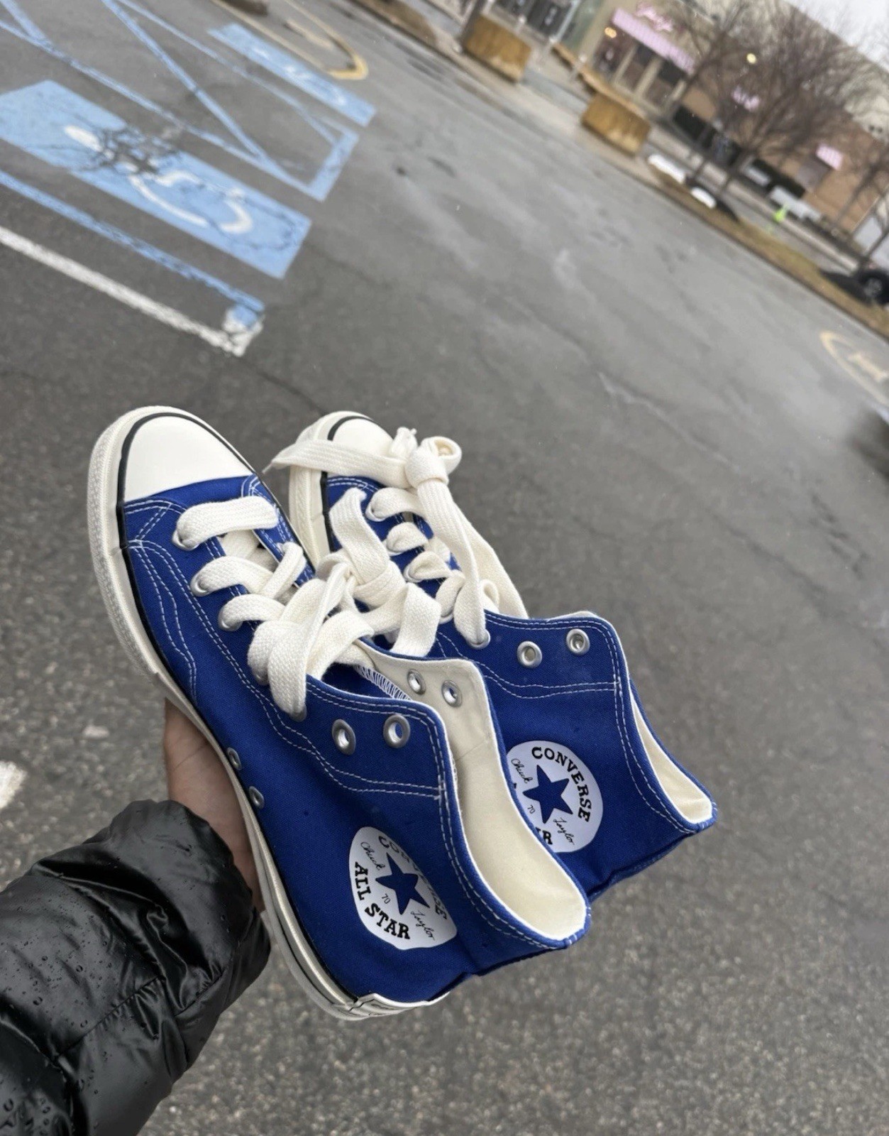 Blue sketch converse Two Rights Sz 12