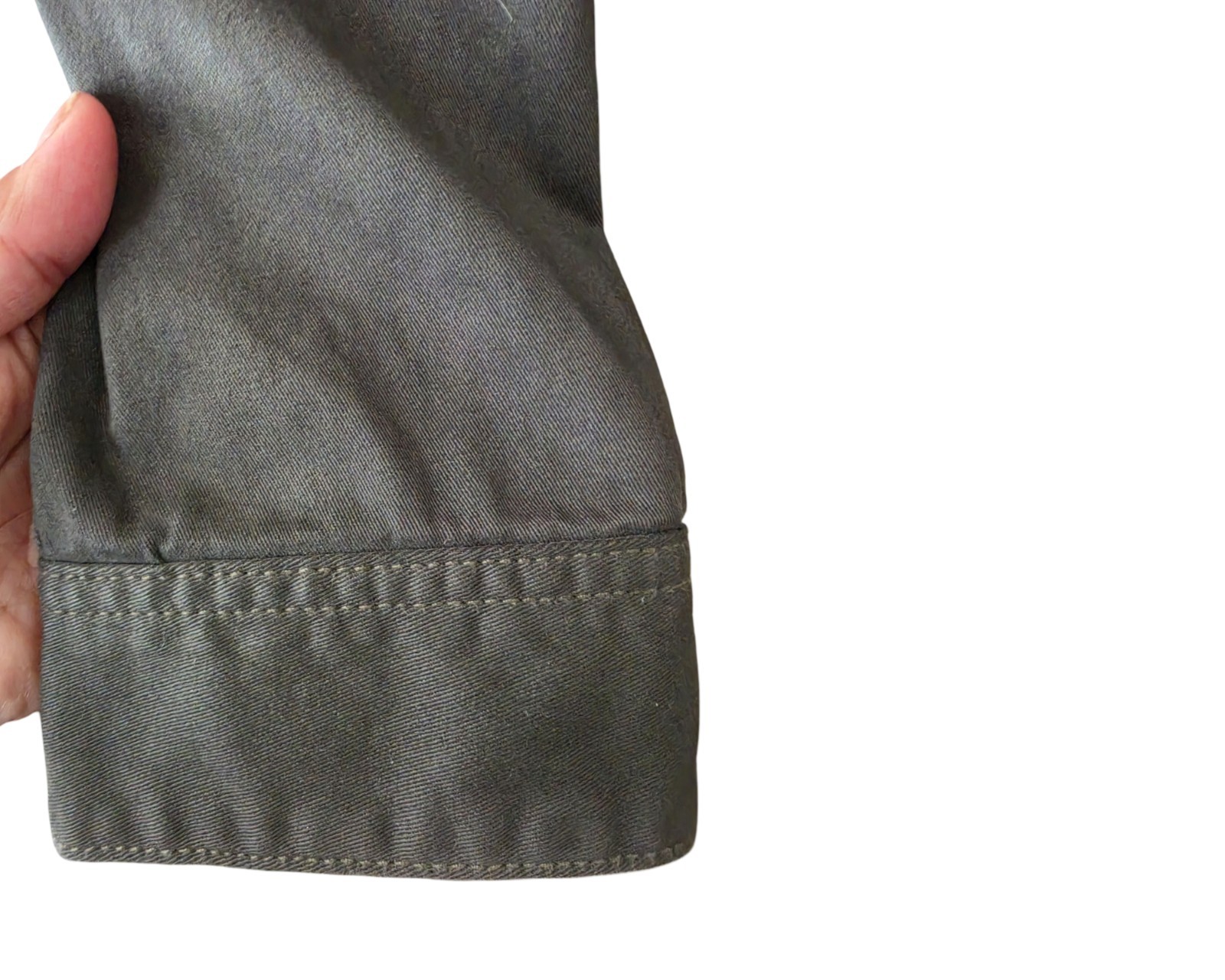 John Varvatos U.S.A. Men’s Gray Full-Zip Cotton Jacket M Short Regular Fit