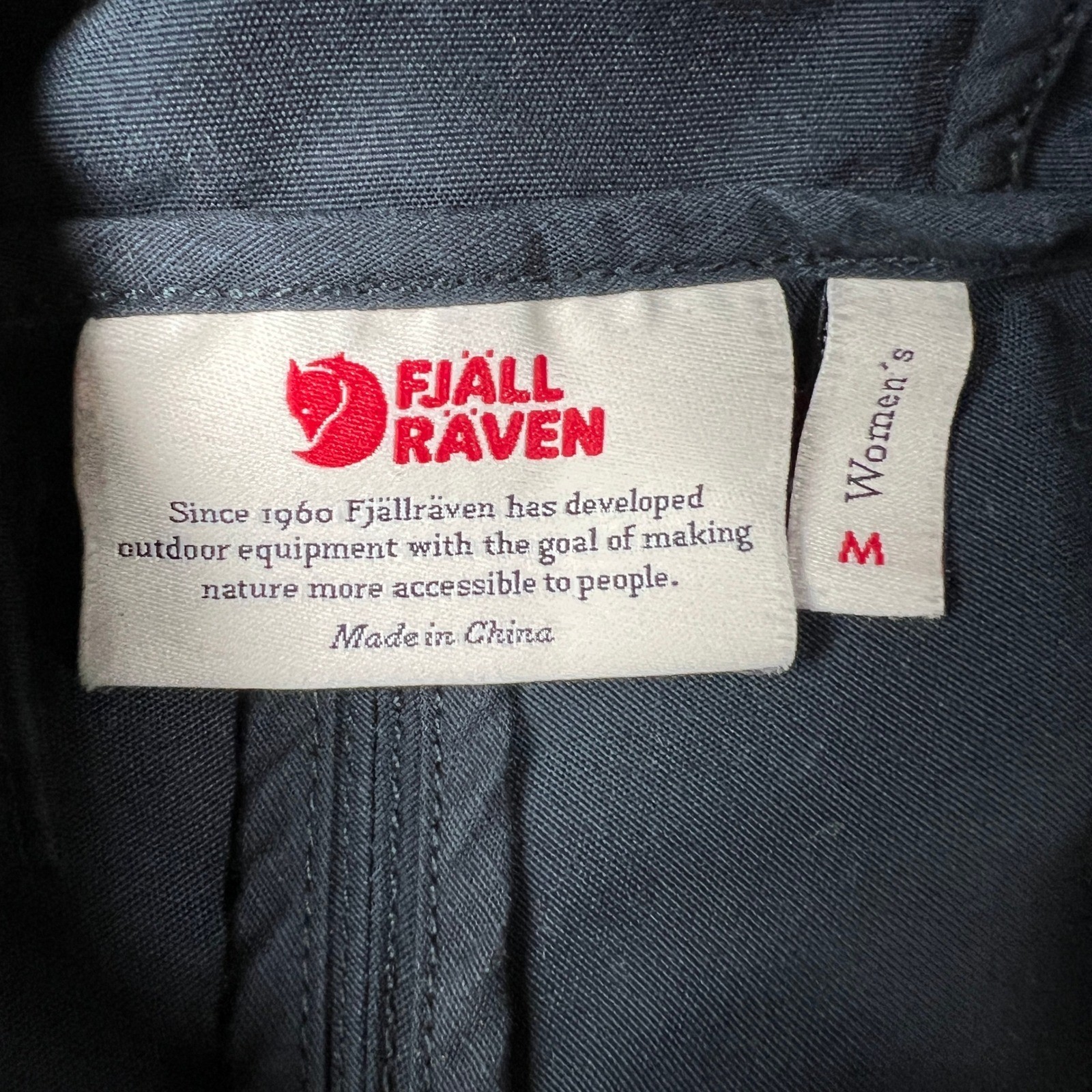 Fjallraven Stina G-1000 Hooded Jacket M Black Womens Outdoor Hiking Shell