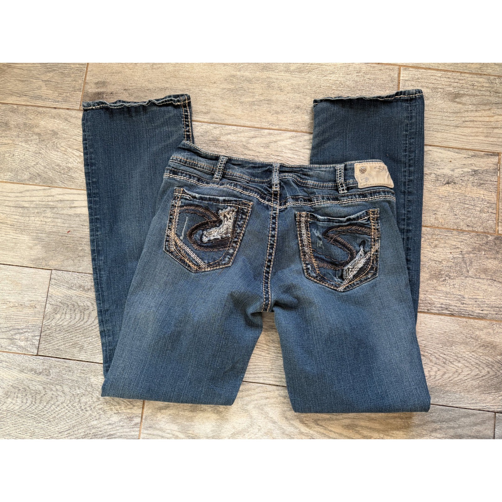 Silver Jeans Suki Slim Boot Bootcut 31 x 33 Denim Womens Western 31×33 Stretch