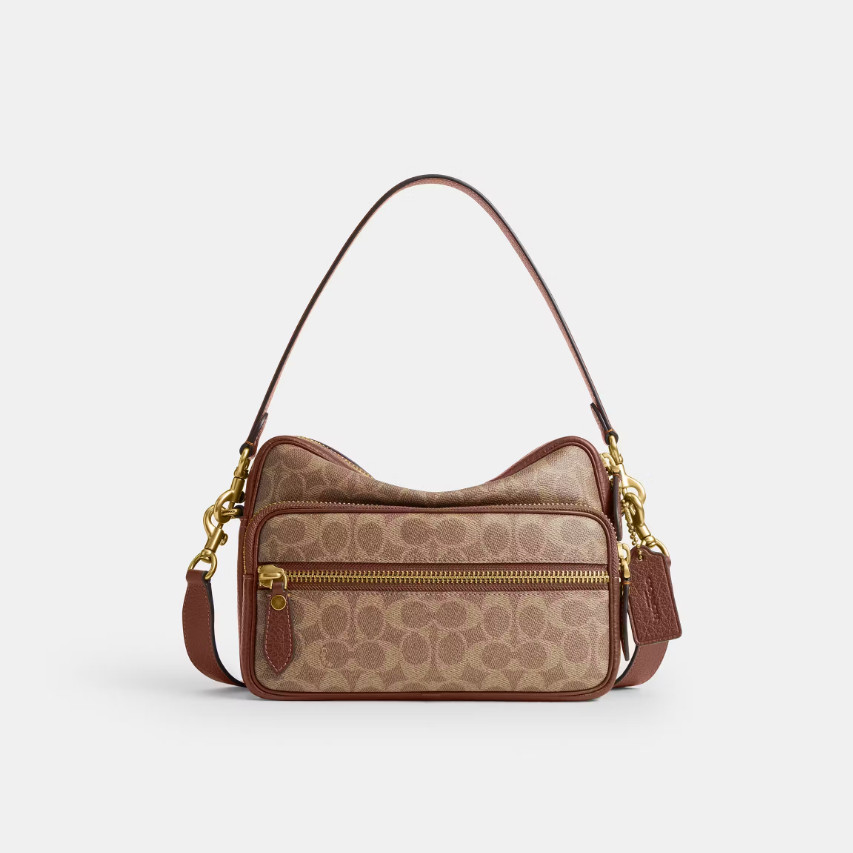 Coach Dakota Crossbody Bag in Signature Canvas – Tan Multi / CDS85 XJ3