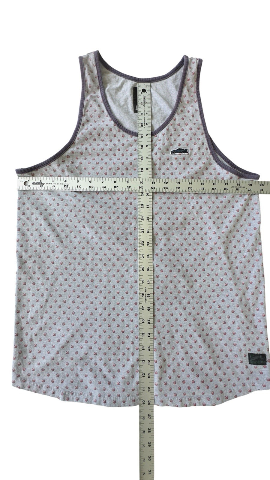 Illest Tank Top Mens Medium Gray Polka Dot JDM Car Culture Streetwear