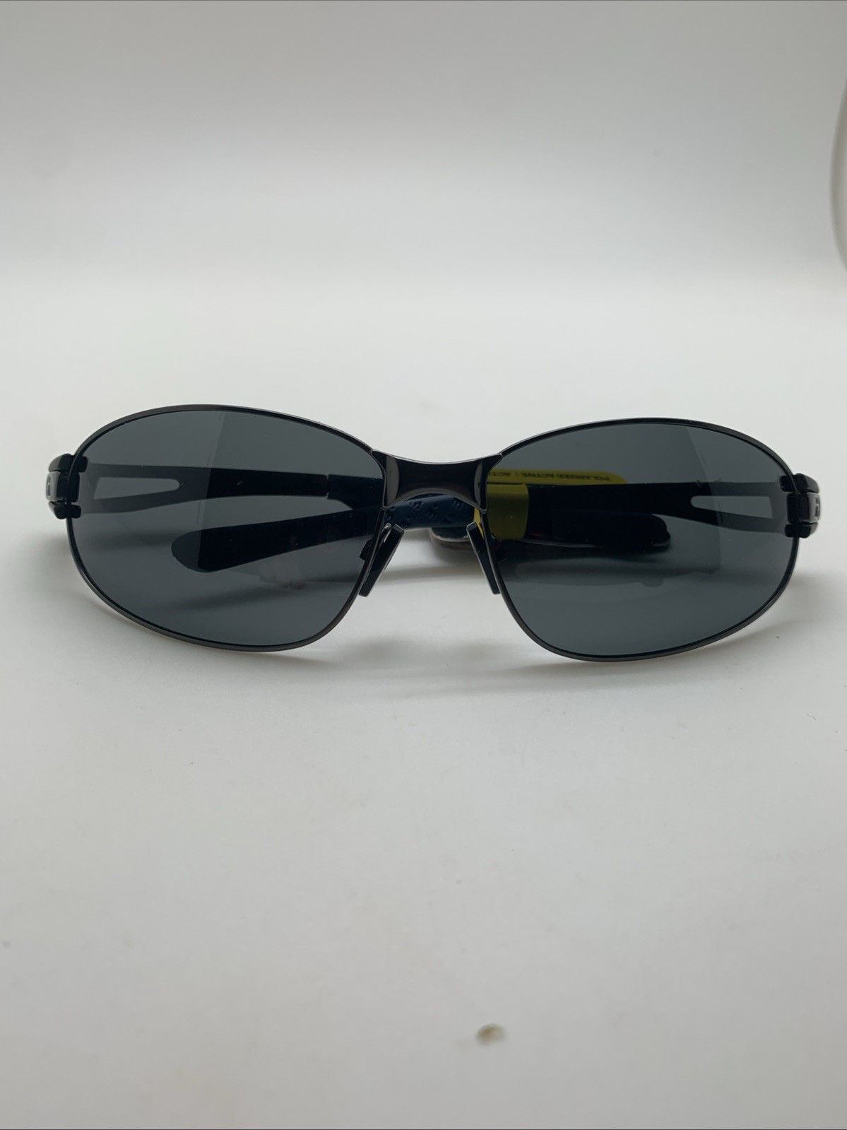 Foster Grant IRONMAN EXERT POL Gunmetal Gray/Black POLARIZED Sunglasses 100%UV