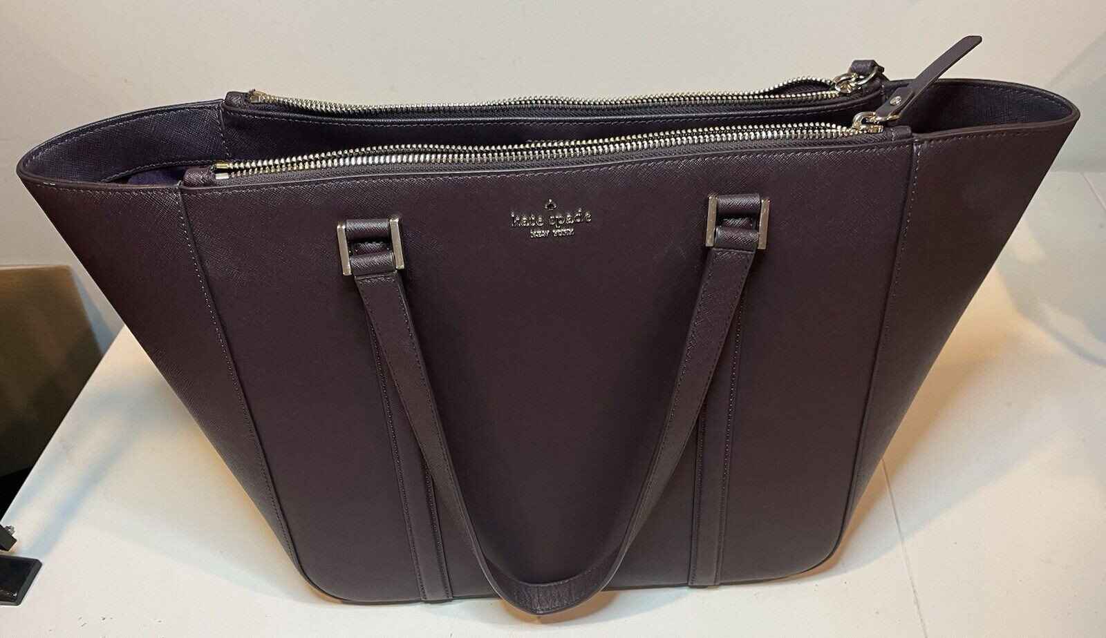 Kate Spade Briar Newbury Lane Cherrywood Large Tote Bag, Purse, Handbag.
