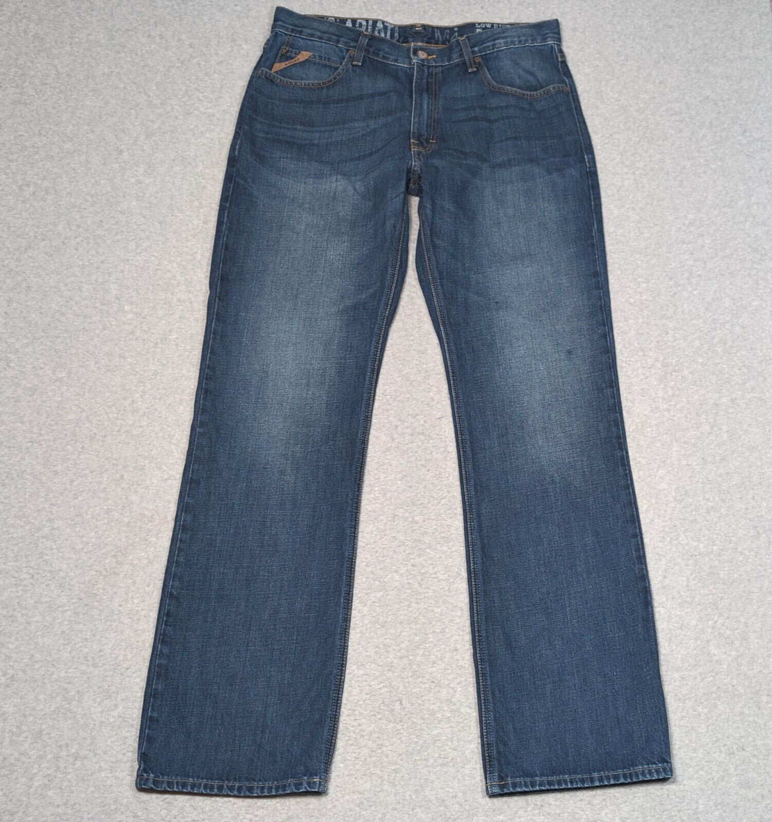 Ariat M4 Low Rise Bootcut Jeans Mens Size 36×35 Western Medium Wash